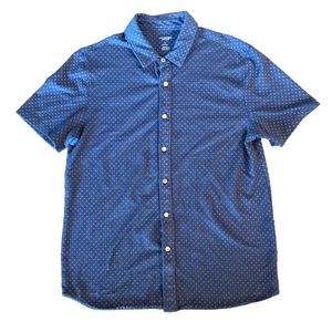 Van Heuson Never Tuck Slim Fit Button down Shirt size Large